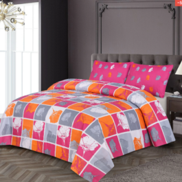 Gul Ahmed – King Cotton Bed Sheet Set 3 Pcs (Design BZF – 276)