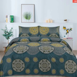 Gul Ahmed – King Cotton Bed Sheet Set 3 Pcs (Design BZF – 277)