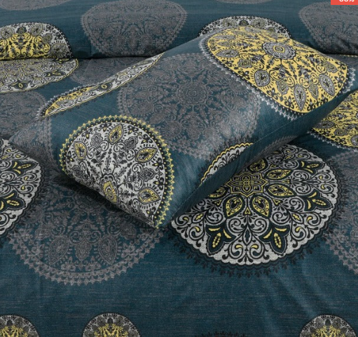 Gul Ahmed – King Cotton Bed Sheet Set 3 Pcs (Design BZF – 277)