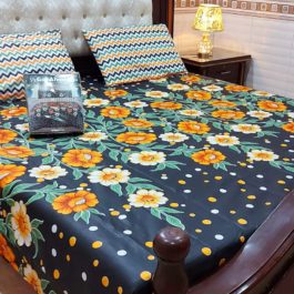 Gul Ahmed – King Cotton Bed Sheet Set 3 Pcs (Design SJB – 176)