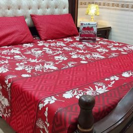 Gul Ahmed – King Cotton Bed Sheet Set 3 Pcs (Design SJB – 108)