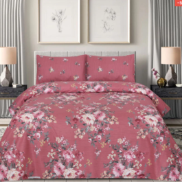 Gul Ahmed – King Cotton Bed Sheet Set 3 Pcs (Design BZF – 281)