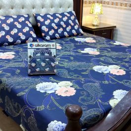 Gul Ahmed – King Cotton Bed Sheet Set 3 Pcs (Design SJB – 195)