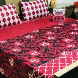 Gul Ahmed – King Cotton Bed Sheet Set 3 Pcs (Design SJB – 104)