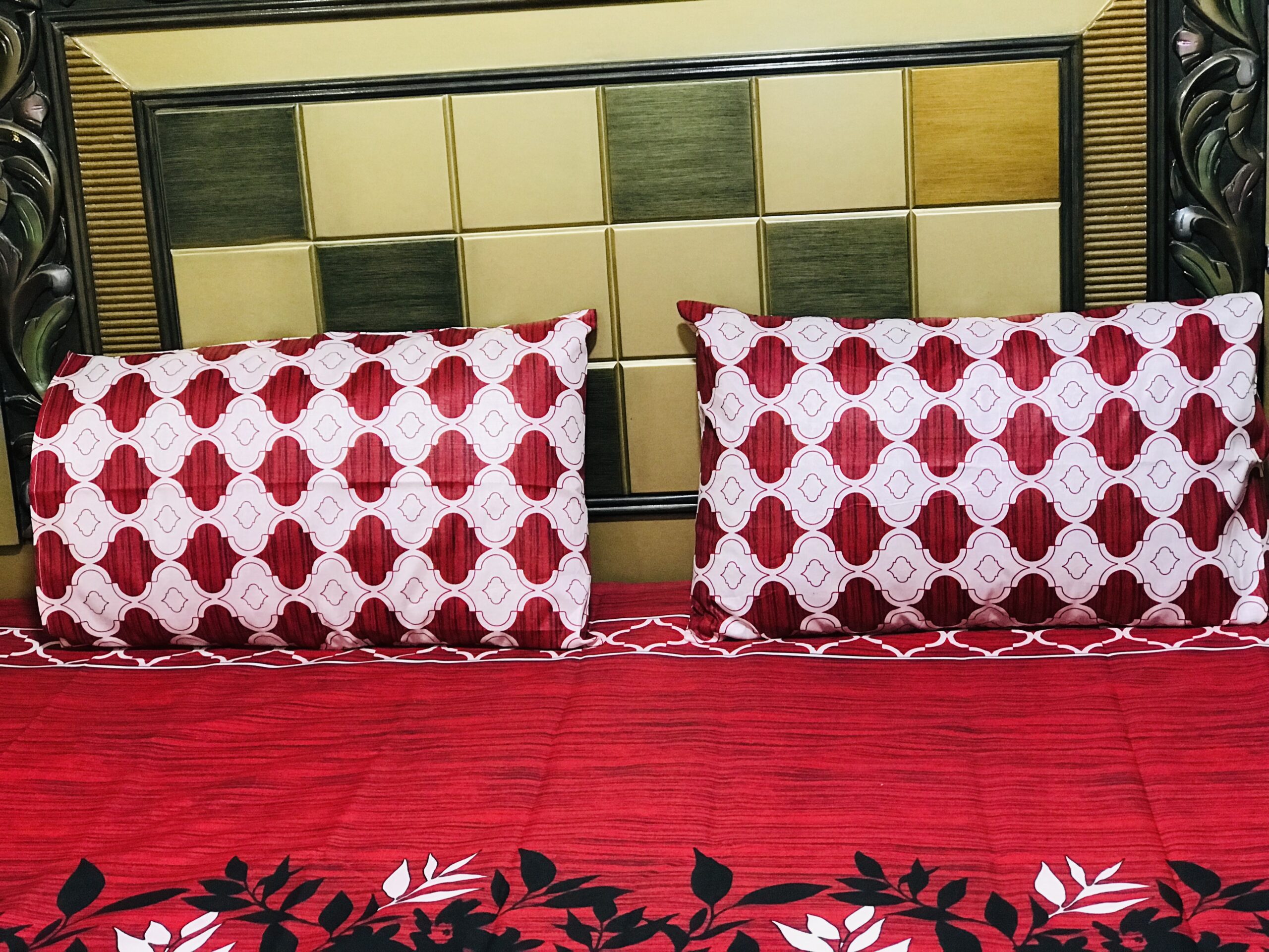 Gul Ahmed – King Cotton Bed Sheet Set 3 Pcs (Design SJB – 104)