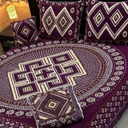 VELVET JACQUARD - KING SIZE BED SHEET SET (4-PIECE) [Design SJV - 31]