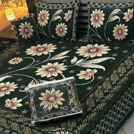 VELVET JACQUARD - KING SIZE BED SHEET SET (4-PIECE) [Design SJV - 72]