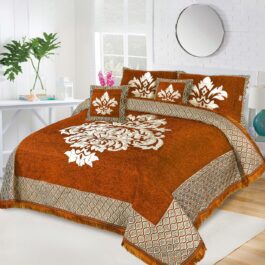 BRIDIFY VELVET BRIDAL BED SHEET SET – 5PCS (BVB 01)
