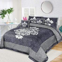 BRIDIFY VELVET BRIDAL BED SHEET SET – 5PCS (BVB 02)