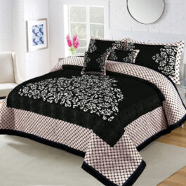 BRIDIFY VELVET BRIDAL BED SHEET SET – 5PCS (BVB 10)
