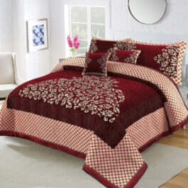 BRIDIFY VELVET BRIDAL BED SHEET SET – 5PCS (BVB 11)