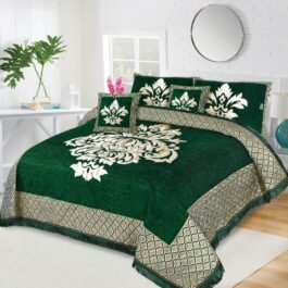 BRIDIFY VELVET BRIDAL BED SHEET SET – 5PCS (BVB 13)