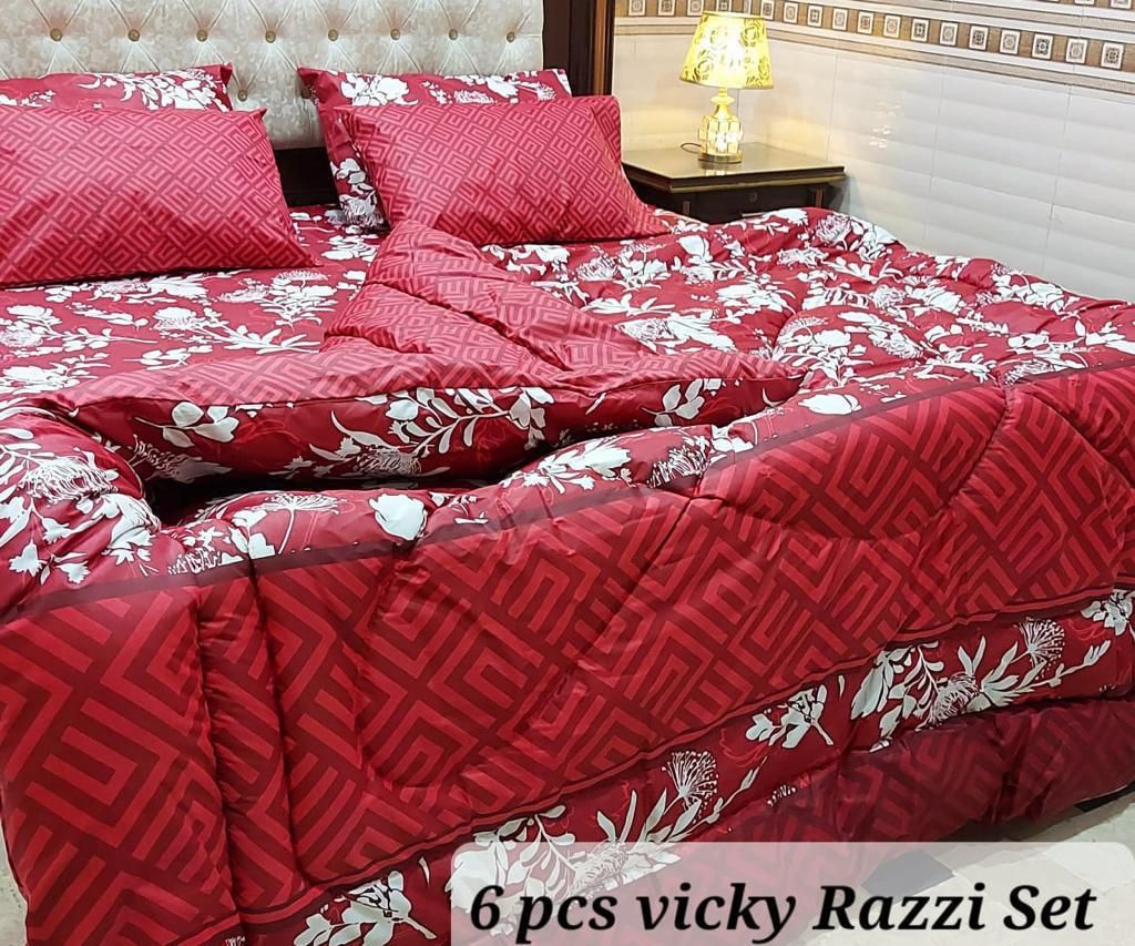 Winter Quilt Set – Viki Razai Set 6 Piece (Design SJQ-1005)