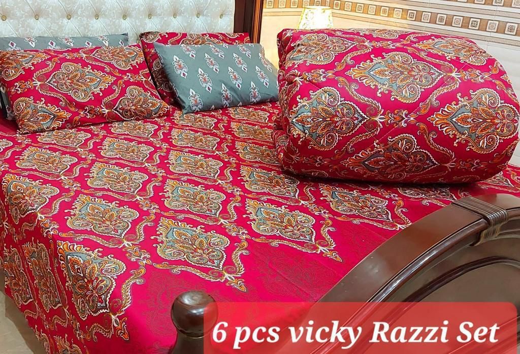 Winter Quilt Set – Viki Razai Set 6 Piece (Design SJQ-1001)