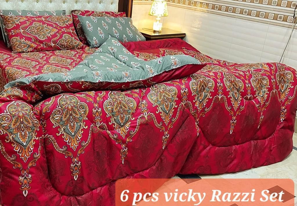 Winter Quilt Set – Viki Razai Set 6 Piece (Design SJQ-1001)