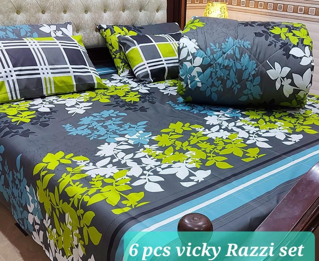 Winter Quilt Set – Viki Razai Set 6 Piece (Design SJQ-1027)