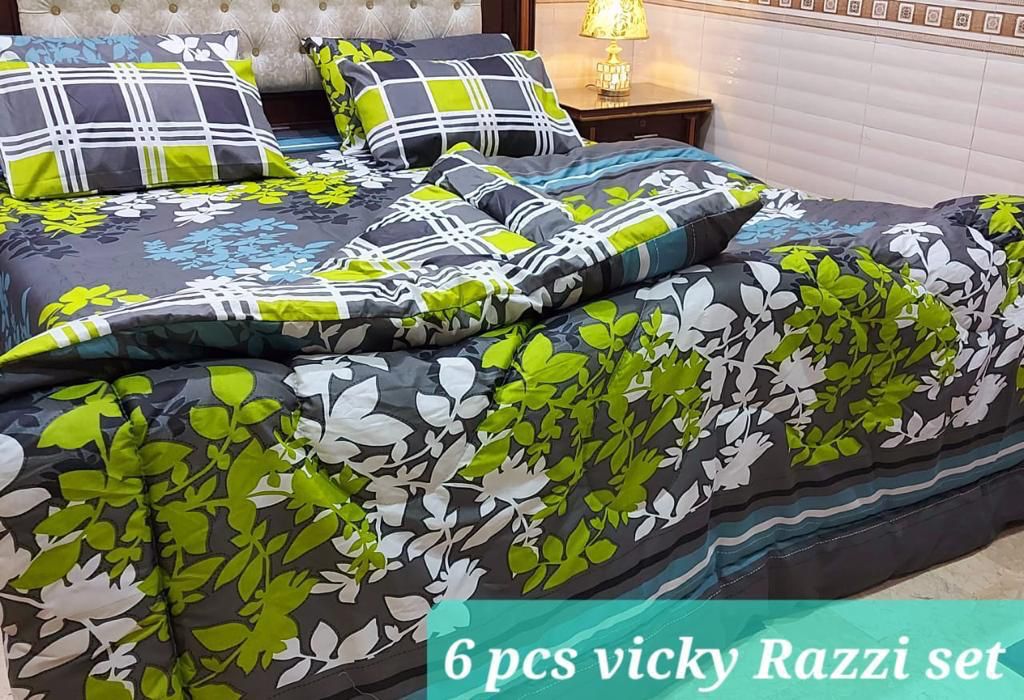 Winter Quilt Set – Viki Razai Set 6 Piece (Design SJQ-1027)