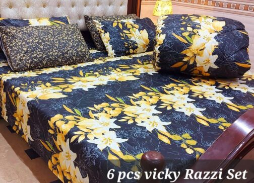 Winter Quilt Set - Viki Razai Set 6 Piece (Design SJQ-1010)