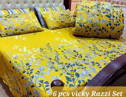 Winter Quilt Set - Viki Razai Set 6 Piece (Design SJQ-1008)