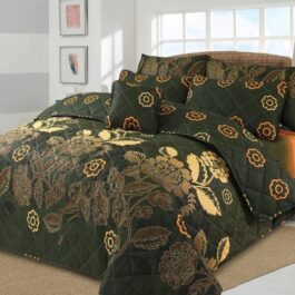 King Size Cotton Comforter Set (7 Pcs) {Design SJC-022}