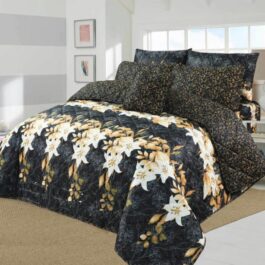King Size Cotton Comforter Set (7 Pcs) {Design SJC-019}