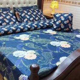 King Size Cotton Comforter Set (7 Pcs) {Design SJC-014}
