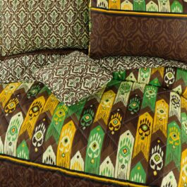 King Size Cotton Comforter Set (7 Pcs) {Design SJC-043}