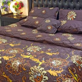 King Size Cotton Comforter Set (7 Pcs) {Design SJC-054}