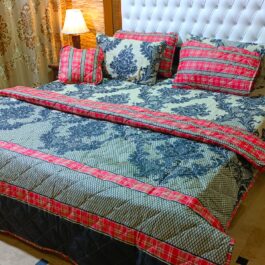 King Size Cotton Comforter Set (7 Pcs) {Design SJC-062}