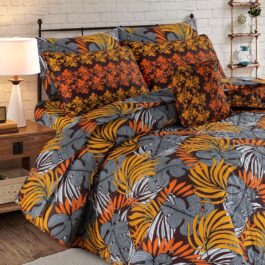 King Size Cotton Comforter Set (7 Piece) {Design SJC – 301}