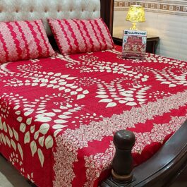 Gul Ahmed – King Cotton Bed Sheet Set 3 Pcs (Design SJB – 013)