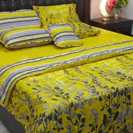 King Size Cotton Comforter Set (7 Pcs) {Design SJC – 6}