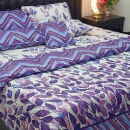 King Size Cotton Comforter Set (7 Pcs) {Design SJC – 4}