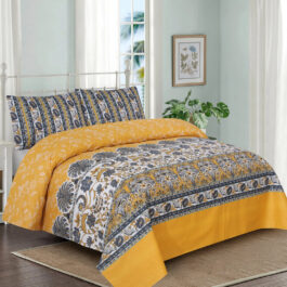 Gul Ahmed – King Cotton Bed Sheet Set 3 Pcs (Design SJB – 059)