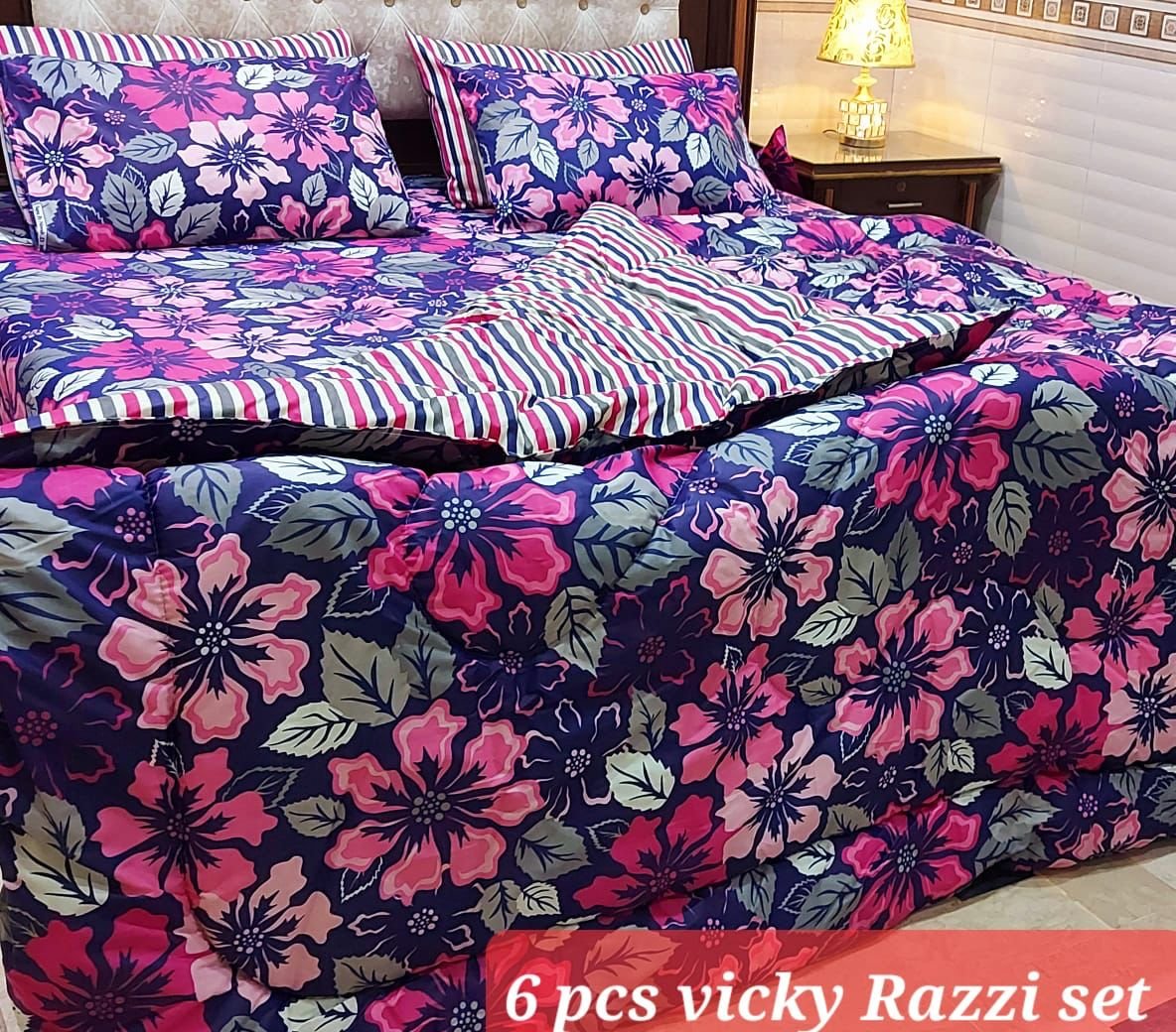 Winter Quilt Set – Viki Razai Set 6 Piece (Design SJQ-1033)