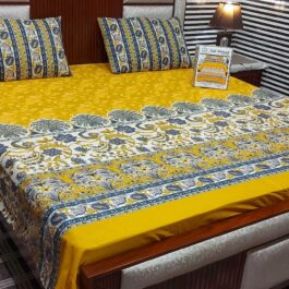 Gul Ahmed – King Cotton Bed Sheet Set 3 Pcs (Design SJB – 065)