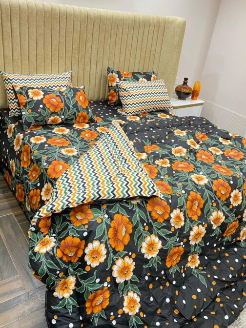 Winter Quilt Set - Viki Razai Set 6 Piece (Design SJQ-10016)