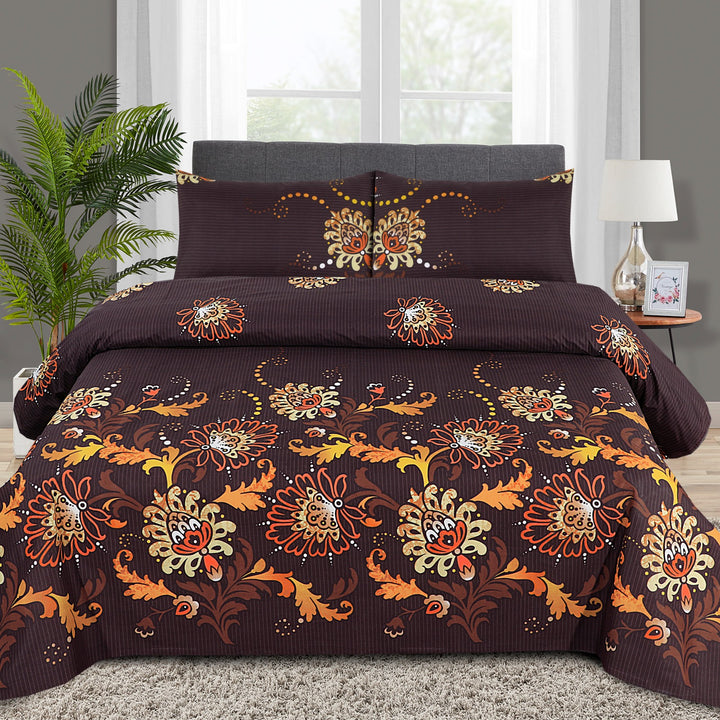 Gul Ahmed – King Cotton Bed Sheet Set 3 Pcs (Design BZF – 311)