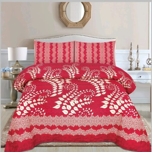 Gul Ahmed - King Cotton Bed Sheet Set 3 Pcs (Design BZF - 329)