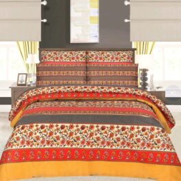 Gul Ahmed – King Cotton Bed Sheet Set 3 Pcs (Design BZF – 333)