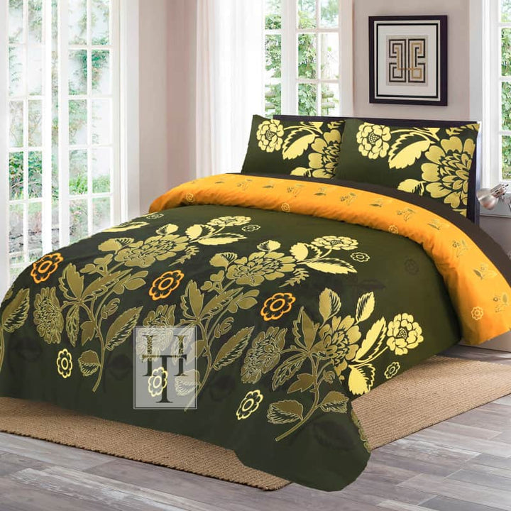 Gul Ahmed – King Cotton Bed Sheet Set 3 Pcs (Design BZF – 314)