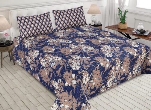 Gul Ahmed - King Cotton Bed Sheet Set 3 Pcs (Design BZF - 348)
