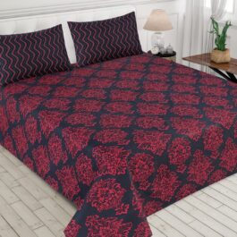 Gul Ahmed – King Cotton Bed Sheet Set 3 Pcs (Design BZF – 345)