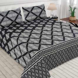 Gul Ahmed – King Cotton Bed Sheet Set 3 Pcs (Design BZF – 344)