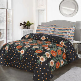 Gul Ahmed – King Cotton Bed Sheet Set 3 Pcs (Design BZF – 371)