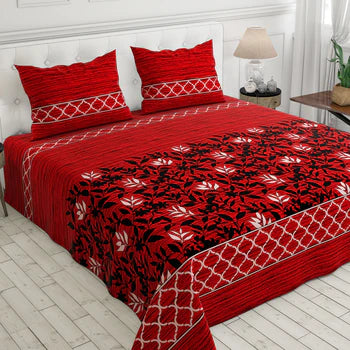 Gul Ahmed – King Cotton Bed Sheet Set 3 Pcs (Design BZF – 372)