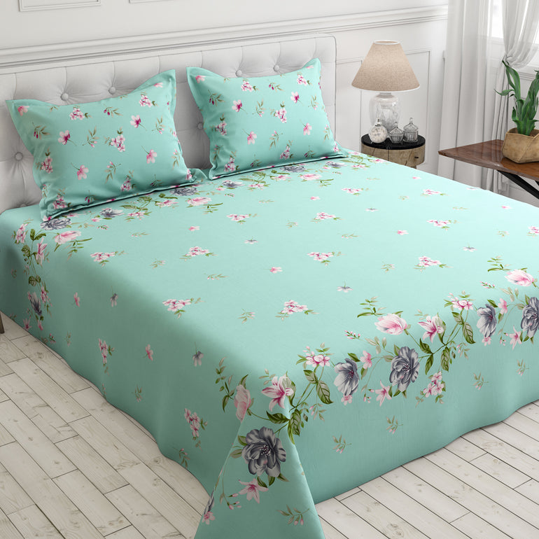 Gul Ahmed – King Cotton Bed Sheet Set 3 Pcs (Design BZF – 377)