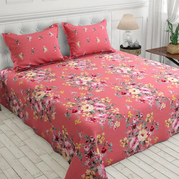 Gul Ahmed – King Cotton Bed Sheet Set 3 Pcs (Design BZF – 373)