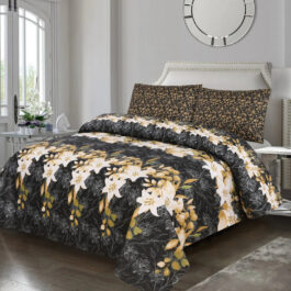 Gul Ahmed – King Cotton Bed Sheet Set 3 Pcs (Design BZF – 375)