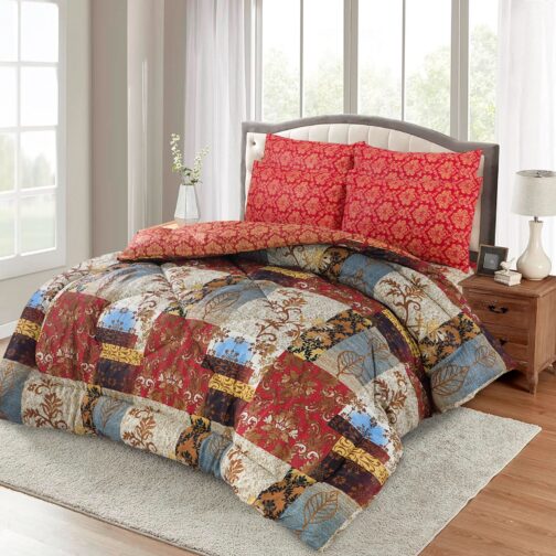 Winter Quilt Set - Viki Razai Set 6 Piece (Design SJQ-1083)